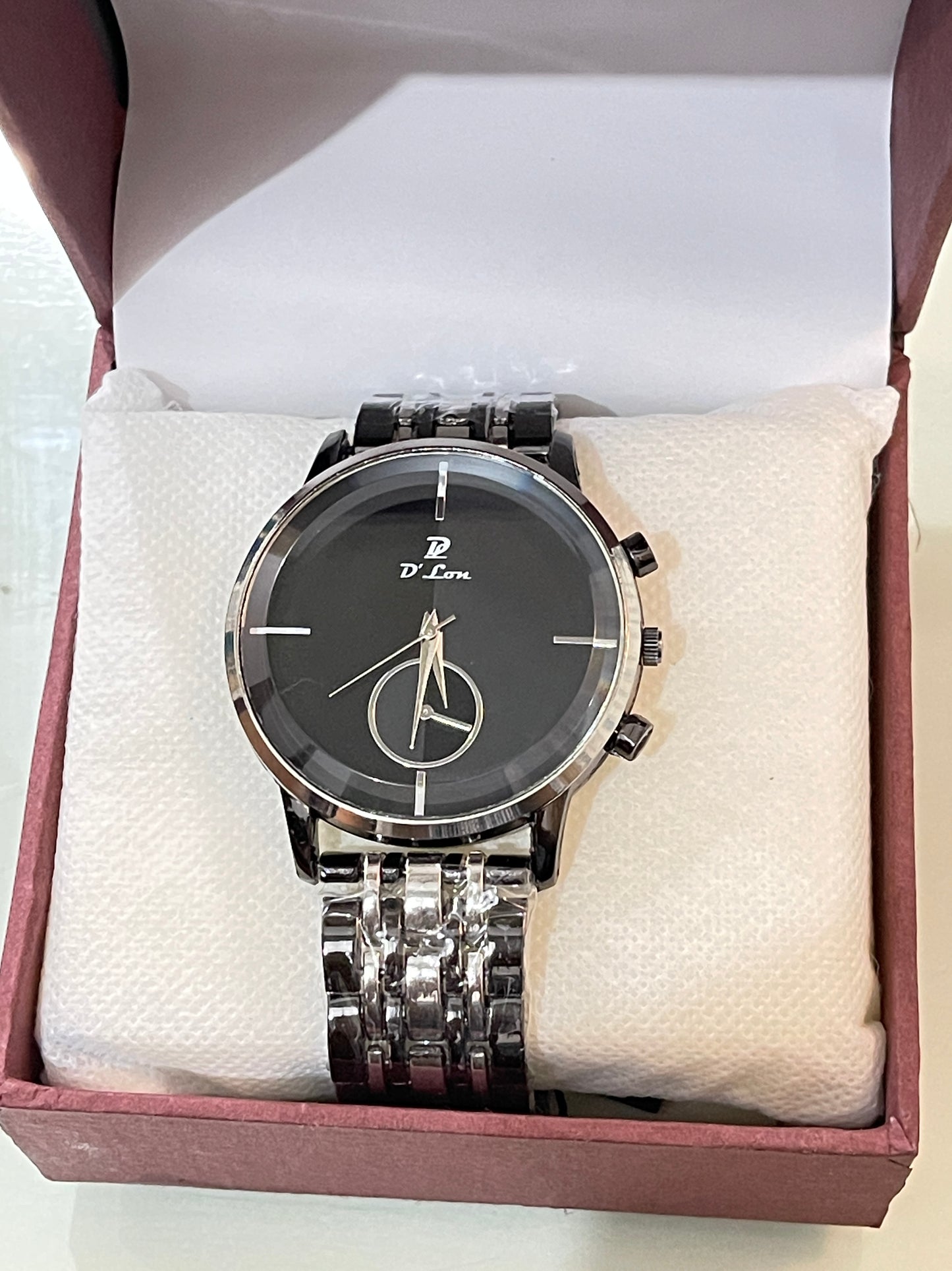 D'Lon Men's Luxury Analog Watch – Two-Tone Elegance
