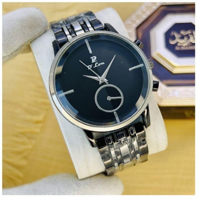 D'Lon Men's Luxury Analog Watch – Two-Tone Elegance